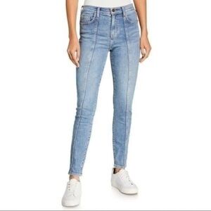 Current Elliott High Waist Seamed Ankle Skinny Stiletto Jean Medium Wash 27